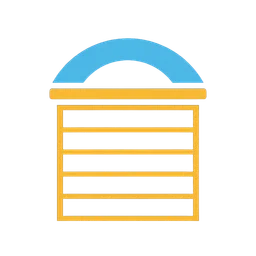 Blue Sky garage door icon
